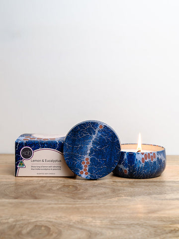 Koh - Aboriginal Scented Lemon & Eucalyptus Candle Tin