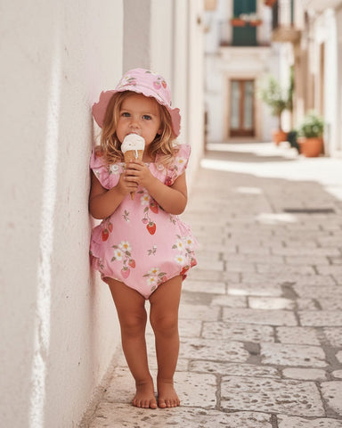 Toshi - Baby Romper Strawberry -  Fields