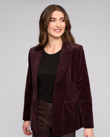 Vassalli - Cord Blazer - Merlot