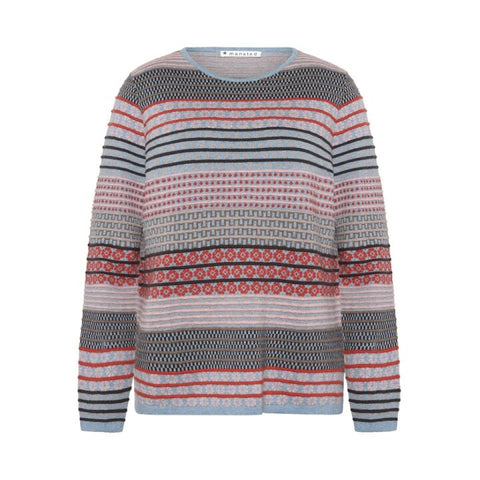 Mansted - Bebe M/C Maze Crew Neck Jumper - Denim