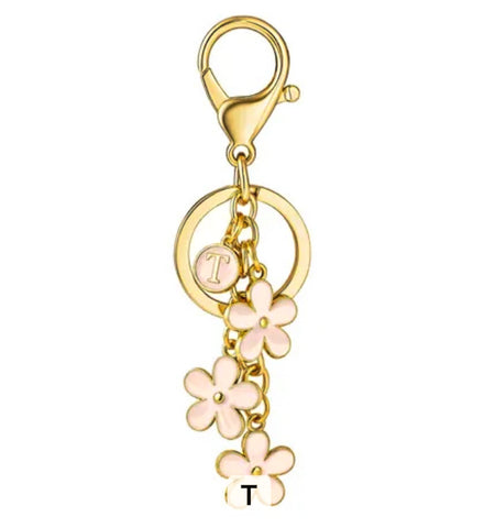 Melange Chic - Floral Personalised Keyring