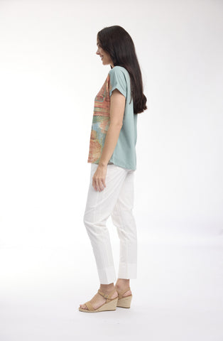 Orientique - Digital Printed T Shirt - Tropical Floral