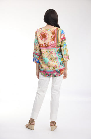Orientique - Foulard Top Pleated Top Pleated - Fleur