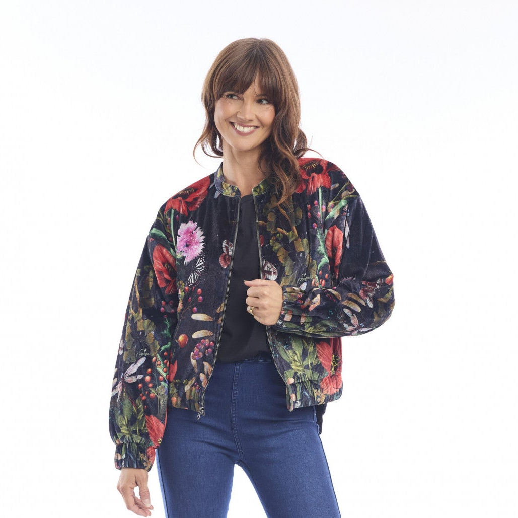 Escape - Bomber Velvet Jacket - Maguana