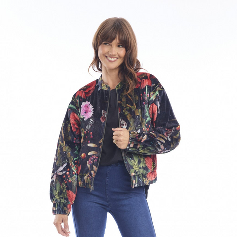 Escape - Bomber Velvet Jacket - Maguana