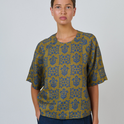 Naturals by O&J - Linen Top - Motif