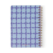 Designworks - Mix Credit Small Twinwire Notebook - Blue Lattice