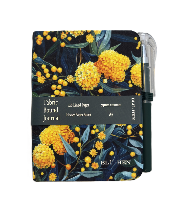 Artico A7 Journal W/Pen- Blu Hen Golden Wattle
