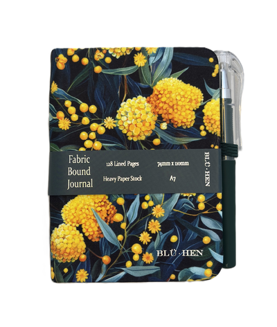 Artico A7 Journal W/Pen- Blu Hen Golden Wattle