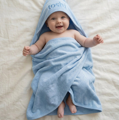 Toshi - Baby Bath Towel - Yummy Bluebell