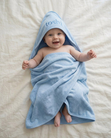 Toshi - Baby Bath Towel - Yummy Bluebell