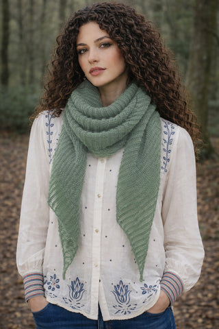 Cienna - Triangle Scarves Mohair Blend-Assorted