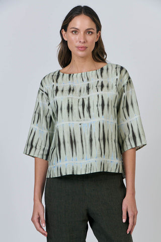 Naturals by O&J - Linen Drop Hem Top-Exposure