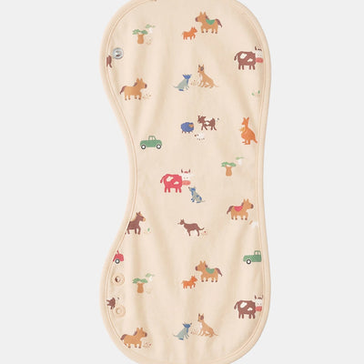 Toshi - Baby Burp Cloth Arcadia - Station Hands (Beige)