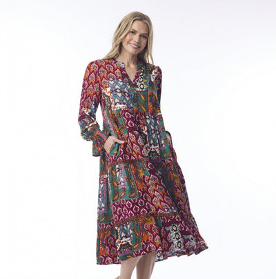 Orientique - Round Neckline Dress - Prato