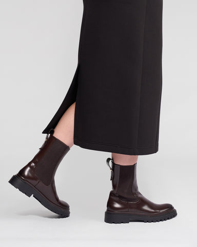 Vassalli - Falcon Midi Length Knit Skirt - Black