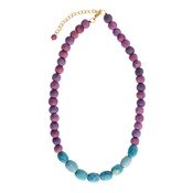 WorldFinds - Kantha Couplet Necklace-Tourqoise