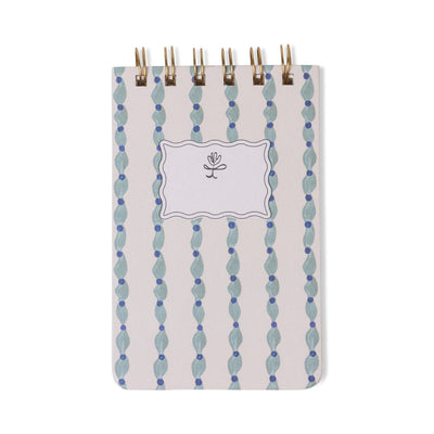 Designworks - Mix Credit Twin Wire Notepad - Wavy Blue
