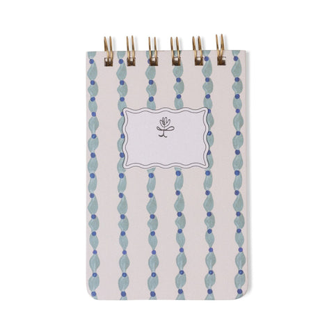 Designworks - Mix Credit Twin Wire Notepad - Wavy Blue