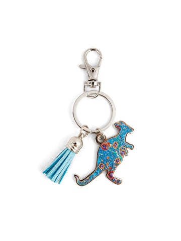 Koh - Aboriginal Morning Mist Kangaroo Keyring