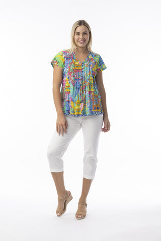 Orientique - Okayama Top Pleated - Multi