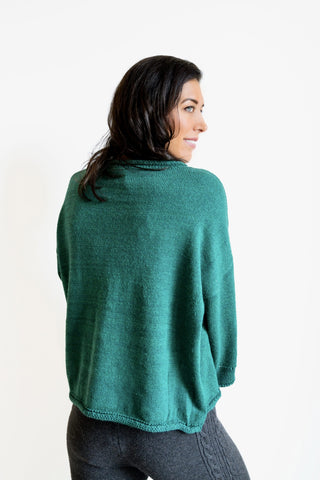 JJSisters - Wool Blend Knit with Pocket - Teal