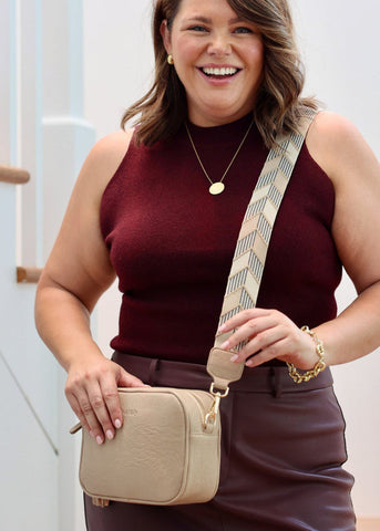 Liv & Milly - Sally Crossbody Bag - Latte