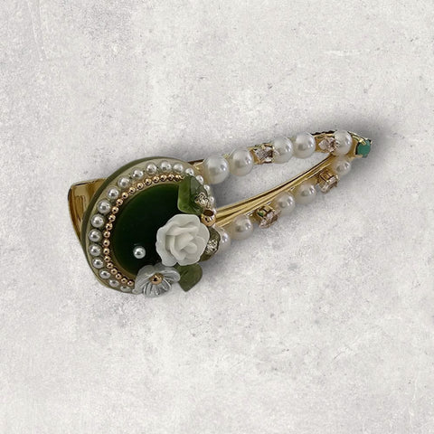 MCLuxe-Celeste Bloom- Retro Style Lace Hairpin  - TS01250