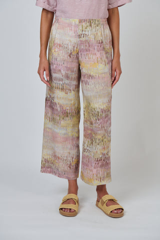 Naturals by O&J - Wide Leg Linen Pant- Jardin
