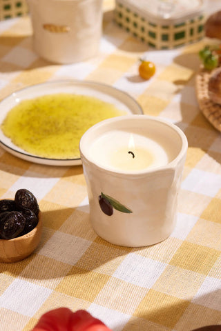 Paddywax - Bistro Embossed Ceramic Boxed Candle- Fig & Olive