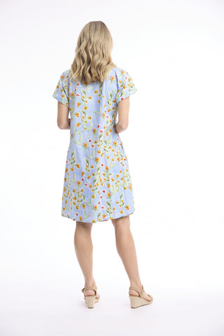 Orientique - Reversible Short Sleeve Dress - Sur Mer
