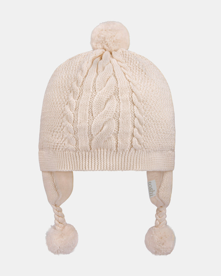 Toshi - Organic Earmuff Yummy Beanie - Oatmeal