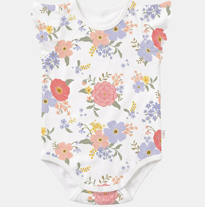 Toshi - Onesie S/S Frill Arcadia - Field Flowers