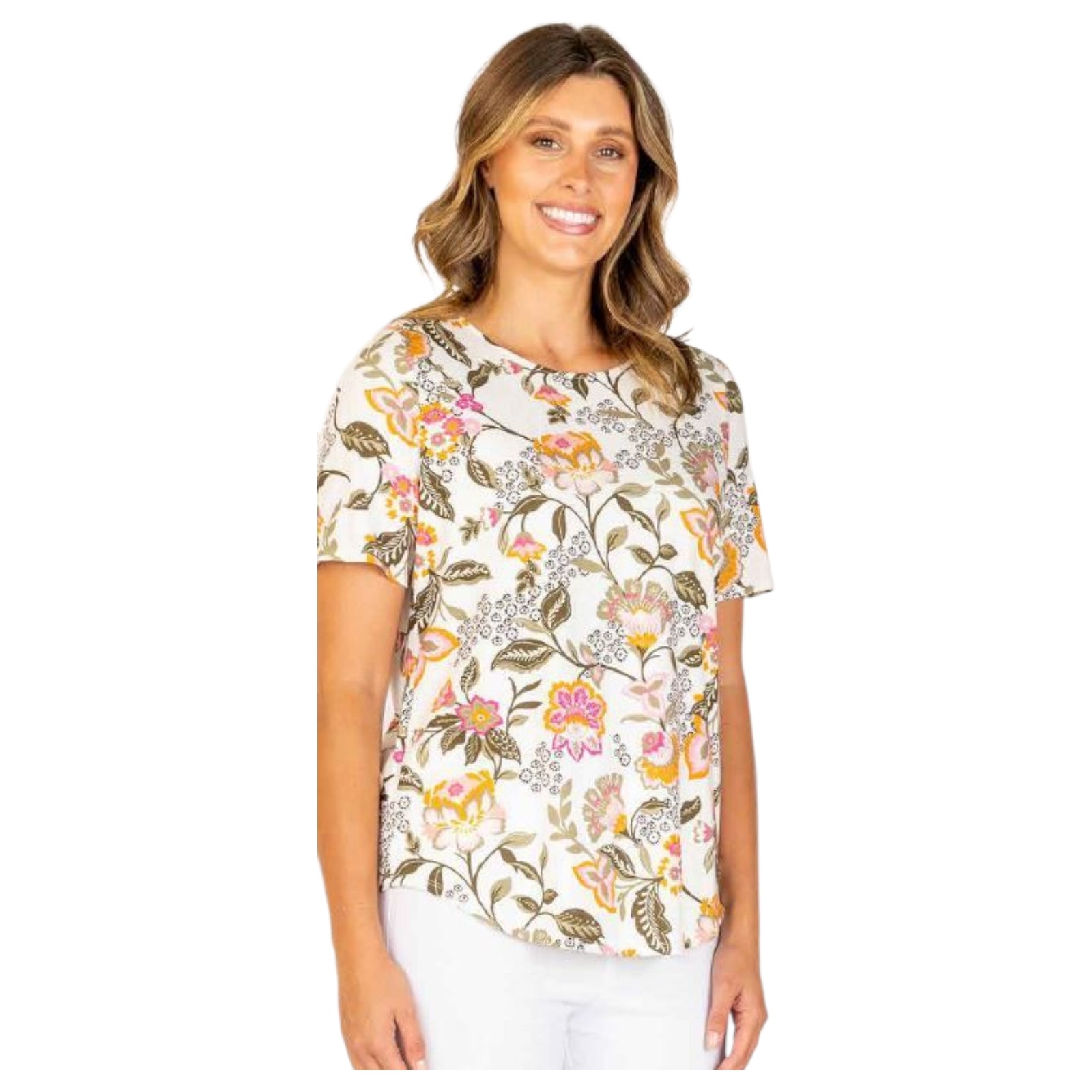 Renoma - Ava Short Sleeve Top-Print