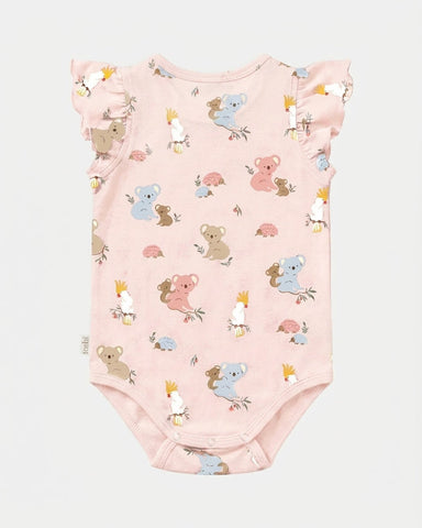 Toshi - Onesie S/S Frill Arcadia Gumnut - Babies Blossom