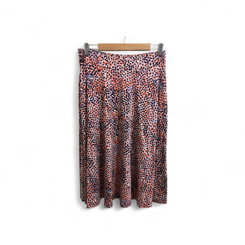 Mansted - Emmy Multi Dot Jersey Skirt-Coral