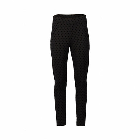 Vassalli - Skinny Leg Ankle Grazer Spot Ponti Pull On - Black