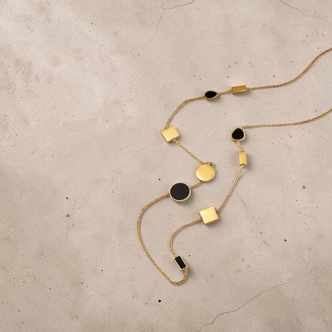MCLuxe - Luna Geo Long Station Necklace
