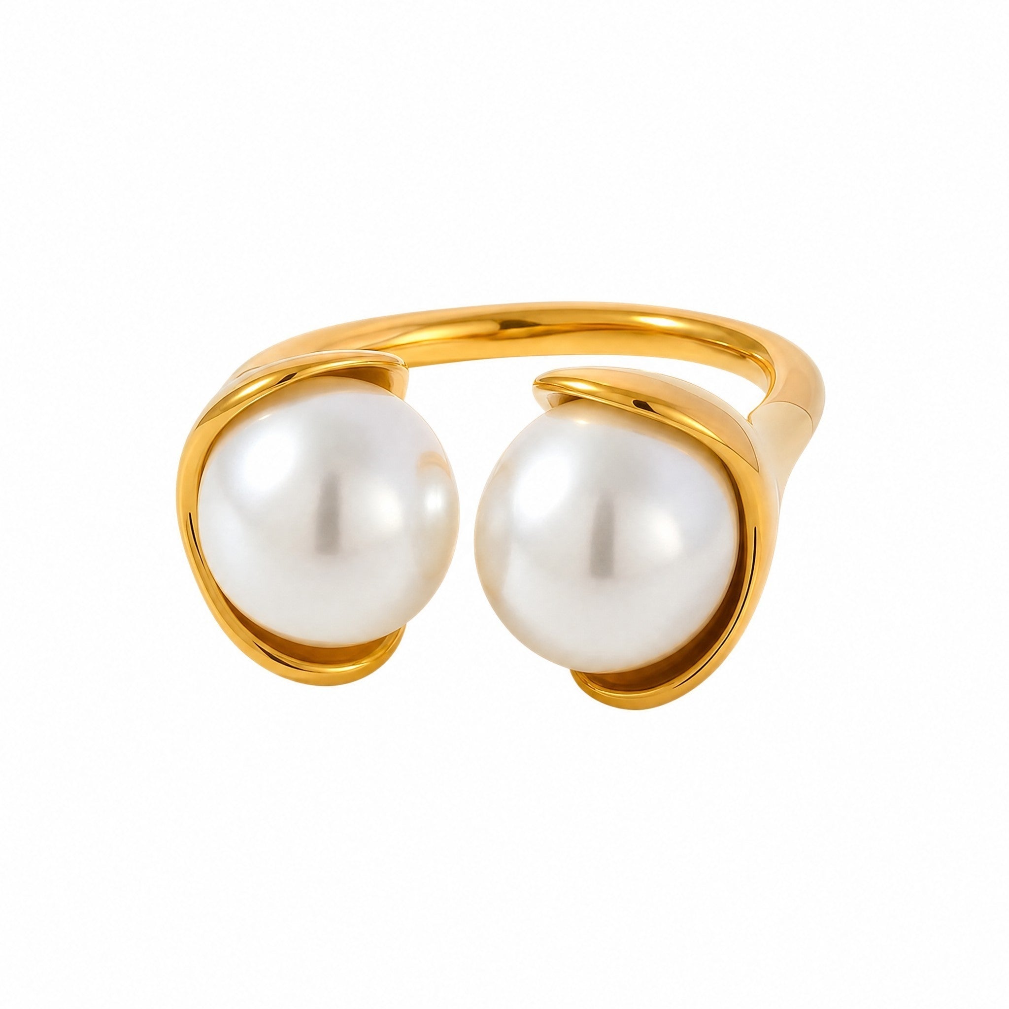 MCLuxe - Vivienne Gold Plated Pearl Ring
