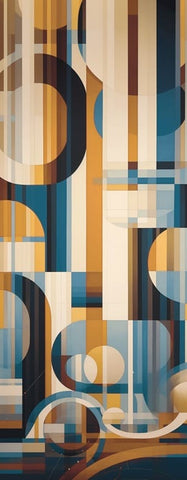 United - Wool/ Silk Print Scarf - Geometric*