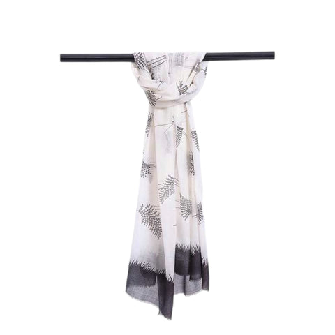 JJSisters - Cashmere Wool Fern Print Scarf