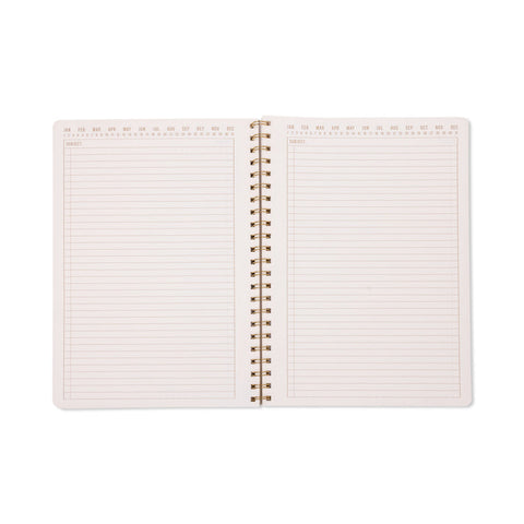 Designworks - Mix Credit Large Twin Wire Journal - wavy Blue