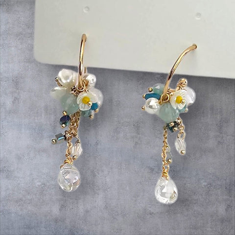 MCLuxe-Celeste Bloom- spring and dew earrings - R0104119