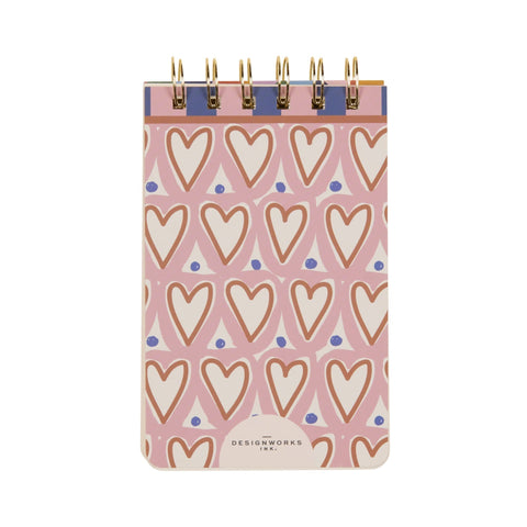 Designworks Ink - A Dopo Hearts Twin Wire Notepad