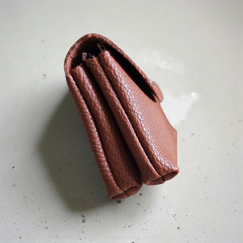 Melange - Leather Coin Purse - Tan