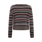 Mansted - Zemma Yak Wool Easy Crew Cardigan-Stripe