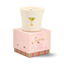 Paddywax - Bistro Martini Embossed Ceramic Candle - Bergamont & Lemon