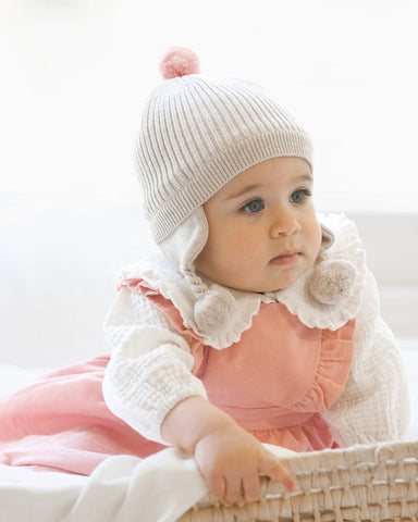 Toshi - Organic Earmuff Bobby Beanie - Oatmeal