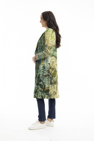 Orientique - Digital Printed Long Jacket - Orient