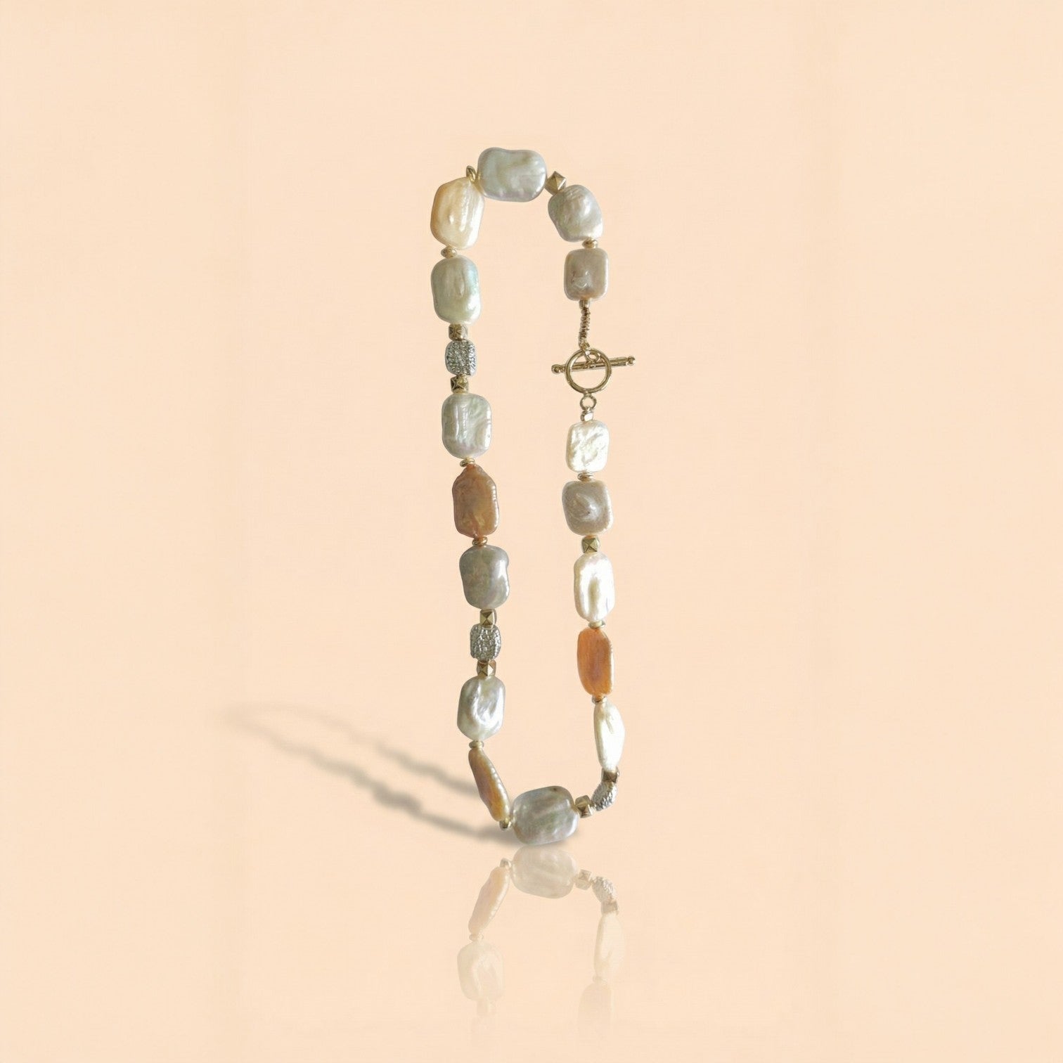 MCJewels - Genuine Freshwater Baroque Pearl Necklace